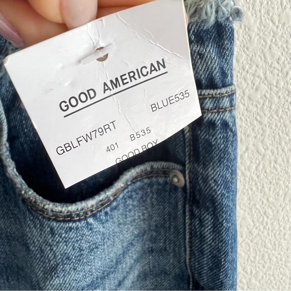 NWT Good American Good Boy Y2K 90s Denim Jeans 6 / 28 - Picture 9 of 13